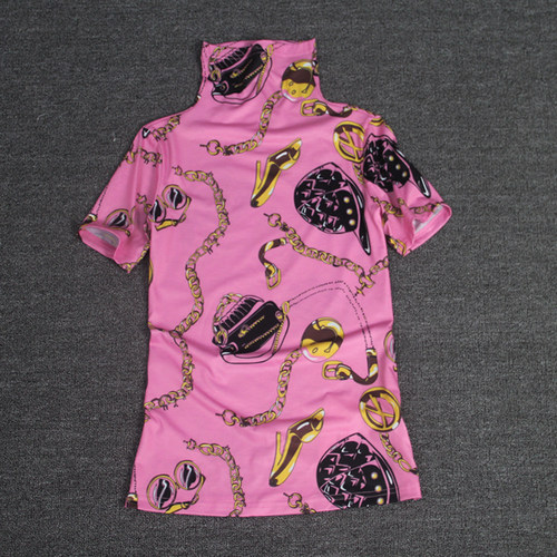 修身短袖欧美蒲洋气个性棉女促销