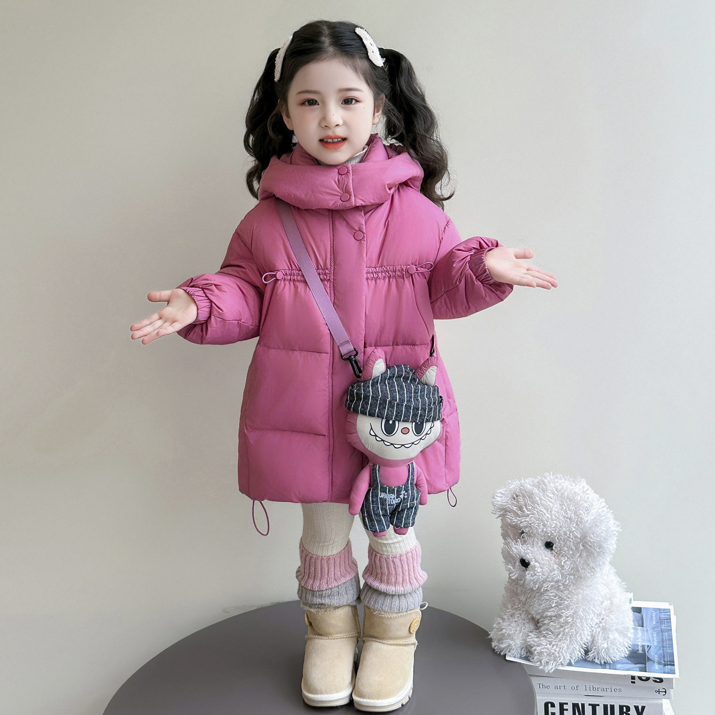 儿童羽绒服防寒服2025新款宝宝中长款加厚保暖女童白鸭绒棉服外套,童装/婴儿装/亲子装,羽绒服,淘宝优惠券,粉丝福利购,淘宝优惠卷