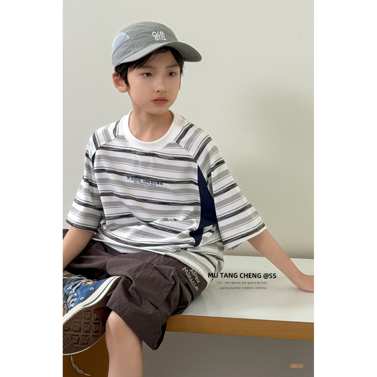 【潮童1号】木糖橙男童新款洋气短袖中大童潮酷T恤夏季韩版百搭