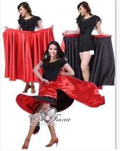 大摆裙 舞蹈服单群子合唱 儿童演出服女斗牛舞斗篷 肚皮舞拉丁舞