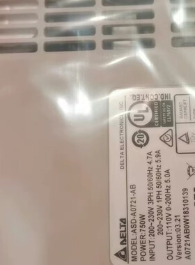 ASD-A0721-AB全新ECMA-C30807FS/PS 备件/咨询