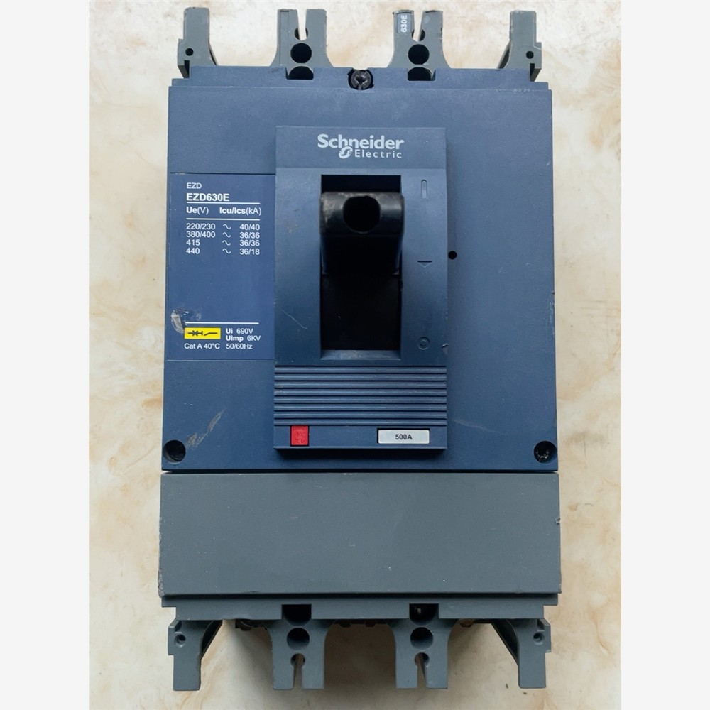 施耐德塑壳断路器3P500安空气开关 EZD630E 500 备件/咨询