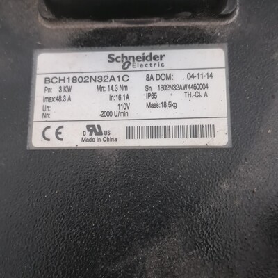 BCH1802N32A1C  施耐德伺服电机实物拍摄 备件/咨询