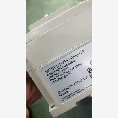 台达PLC、DVP-80EH00T3、版本2.22A0、成色 备件/咨询