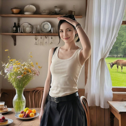 莱赛尔天丝U领夏季薄款吊带背心