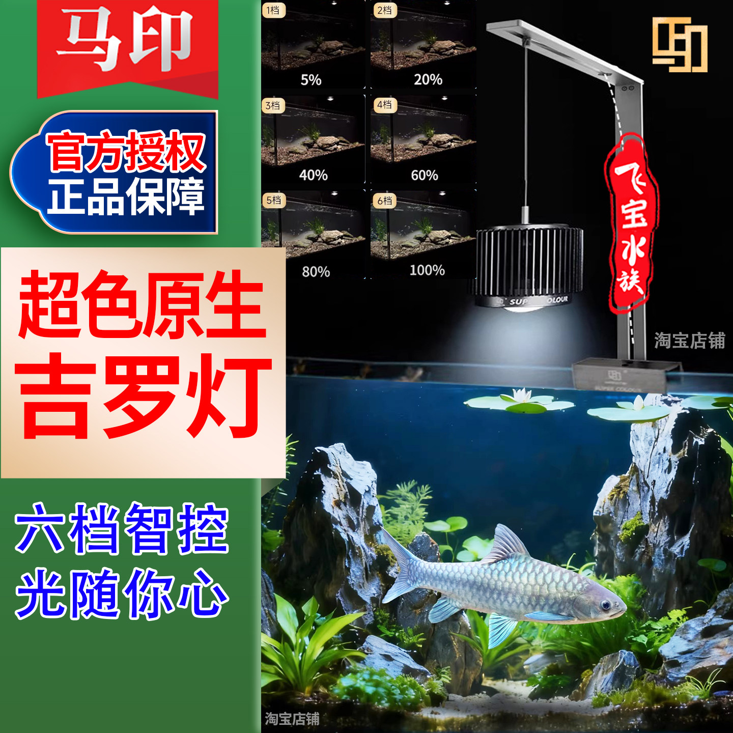 马印吉罗鱼专用灯原生鱼灯溪流缸图片