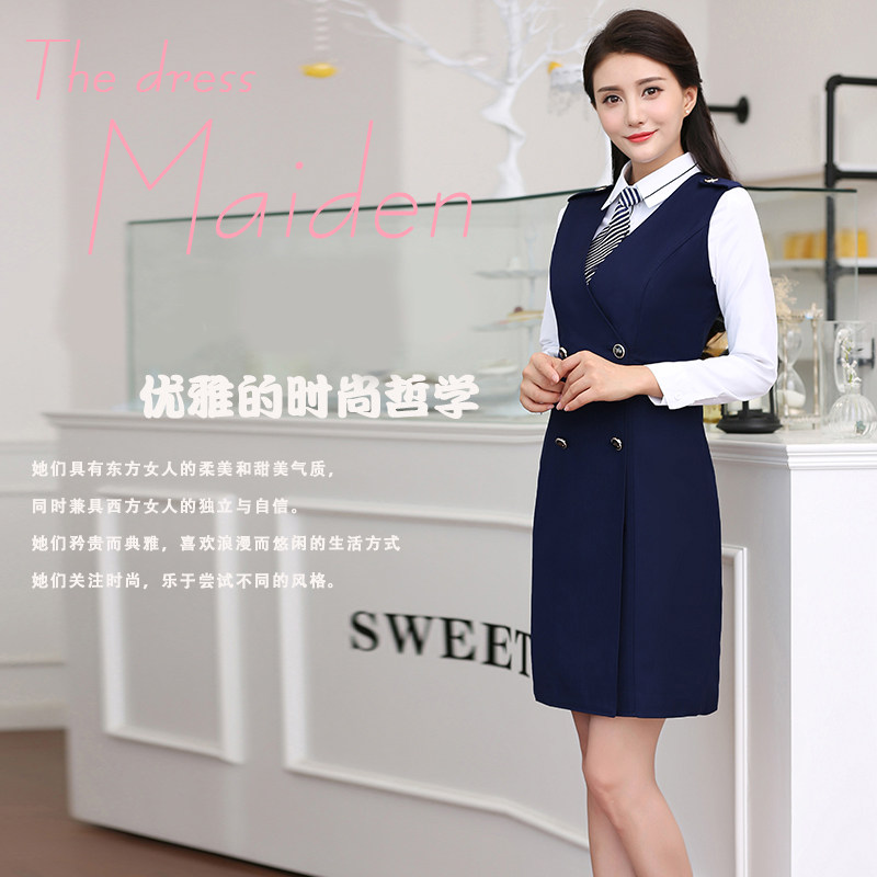 工作服前台修身显瘦夏季职业套装
