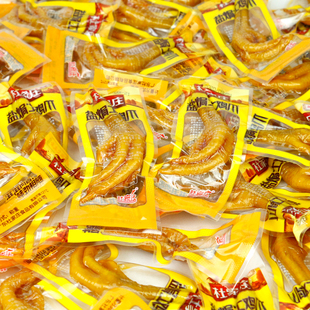 杜家庄盐焗土鸡爪 卤味香辣小包装称重500g 休闲零食小吃整箱包邮