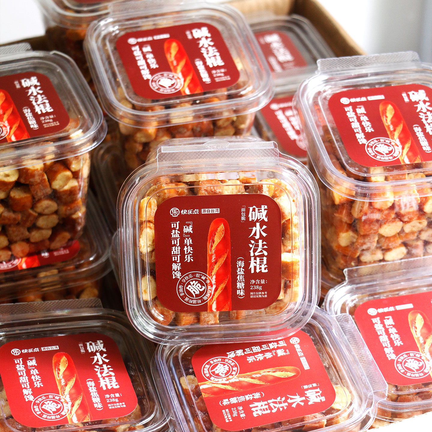 快乐点碱水法棍面包早餐速食下午茶点心健身学生便携充饥欧包零食