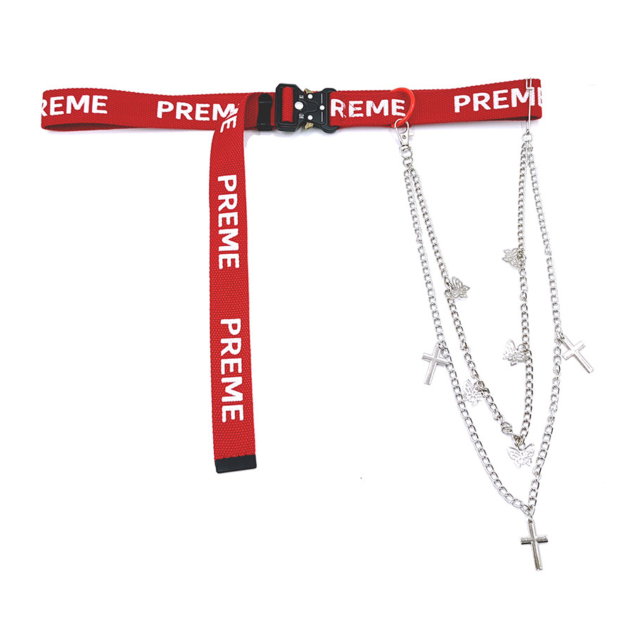 青年个性配裤链腰带嘻哈潮酷装饰外搭字母帆布机能插扣工装裤带女,服饰配件/皮带/帽子/围巾,腰带/皮带/腰链,淘宝优惠券,粉丝福利购,淘宝优惠卷