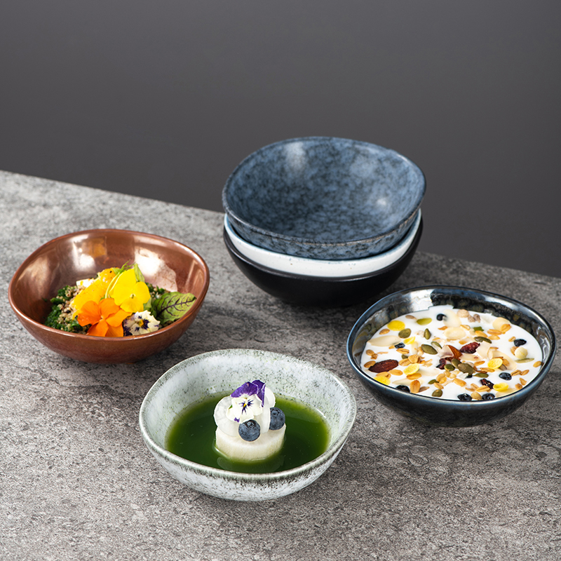 美光烧陶瓷日式创意方圆浅碗