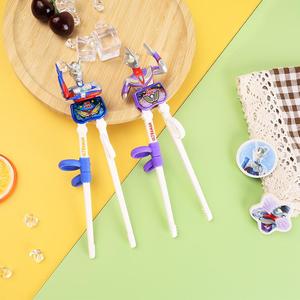 迪迦奥特曼儿童训练筷子2-3-4-5岁宝宝练习学习训练筷6-7-8岁餐具