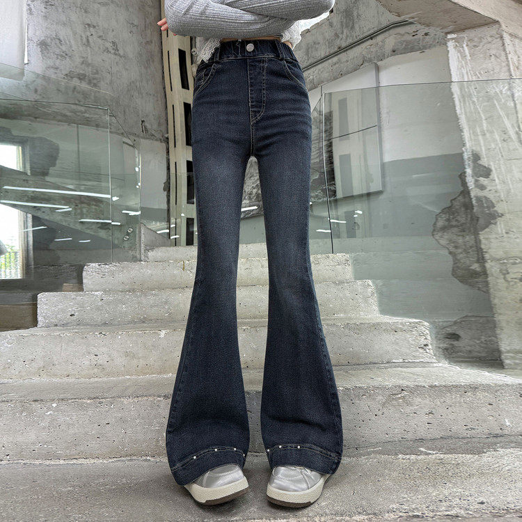 女童喇叭裤2026春季新款6-12岁15岁修身弹力牛仔裤洋气大童微喇裤,童装/婴儿装/亲子装,裤子,淘宝优惠券,粉丝福利购,淘宝优惠卷