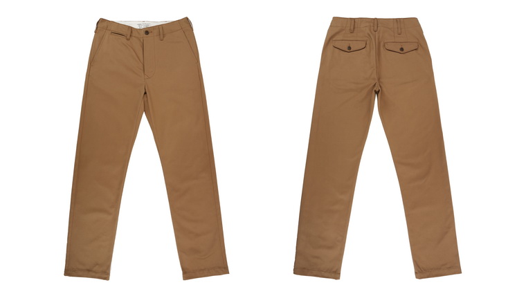 高密度赤耳卡其裤厚实休闲裤 OFFICER'S CHINO 军官裤