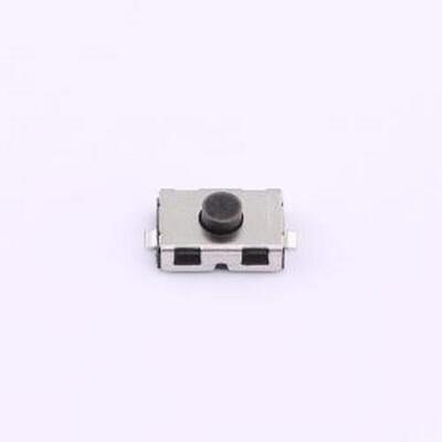 TS4625A-B 轻触开关 4*6*2.5mm圆黑柄 两脚立贴 轻触开关 250gf S