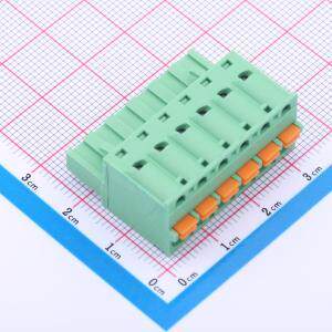 JL2EDGKD-50806G01 插拔式接线端子 5.08mm 1x6P 排数:1 每排P数: