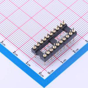 X5621WV-2x10-C762D1196-1196 IC插座 间距2.54mm P数:20P 圆孔
