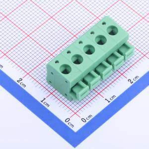 KF236-5.0-5P 弹簧式接线端子 5mm 1x5P 每排P数:5 排数:1 原装现