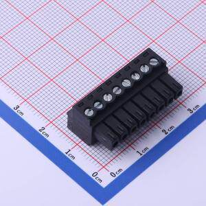 DB2EK-3.5-8P-BK-S 插拔式接线端子 3.5mm 1x8P 排数:1 每排P数:8