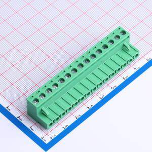 MX2EDGK-5.08-15P-GN01-Cu-Y-A 插拔式接线端子 5.08mm 1x15P 排