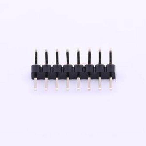 MTP220-1108R1 排针 间距:2mm 1x8P 弯插 方针 弯插,P=2mm 原装现