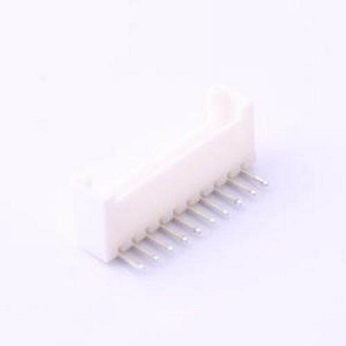 M2016R-10P 线对板/线对线连接器 1x10P 间距:2mm 弯插 弯插,P=2m