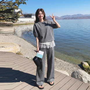 288 两件套268 C325短袖 卫衣阔腿裤