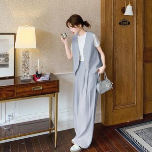 C325马甲T恤裤 318 子三件套298