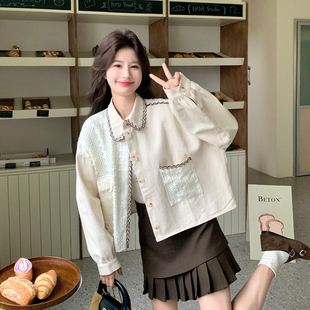 早春超好看精致法式小香风外套女2026新款小个子穿搭时尚拼接上衣
