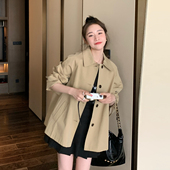 178 2.6韩系英伦风短款 风衣外套女2026春季 198