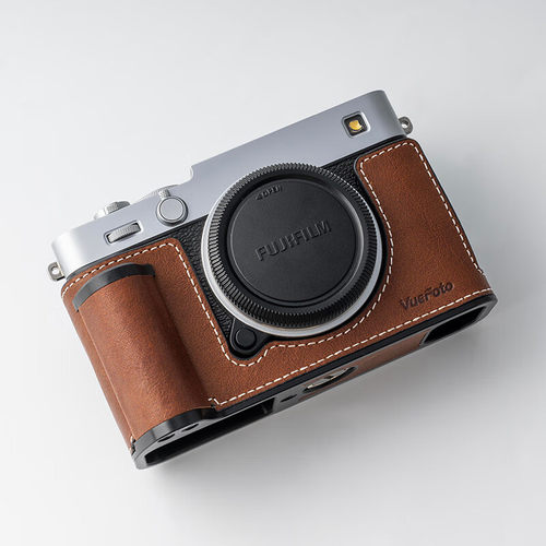 VUEFOTO威富途适用于FUJIFILM X-E5真皮保护套手柄相机包纯手工
