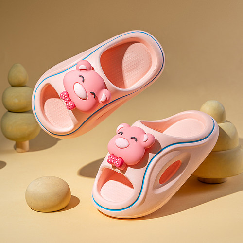 儿童拖鞋男童女童EVA2025新款可爱小熊浴室防滑室内软底凉拖宝宝