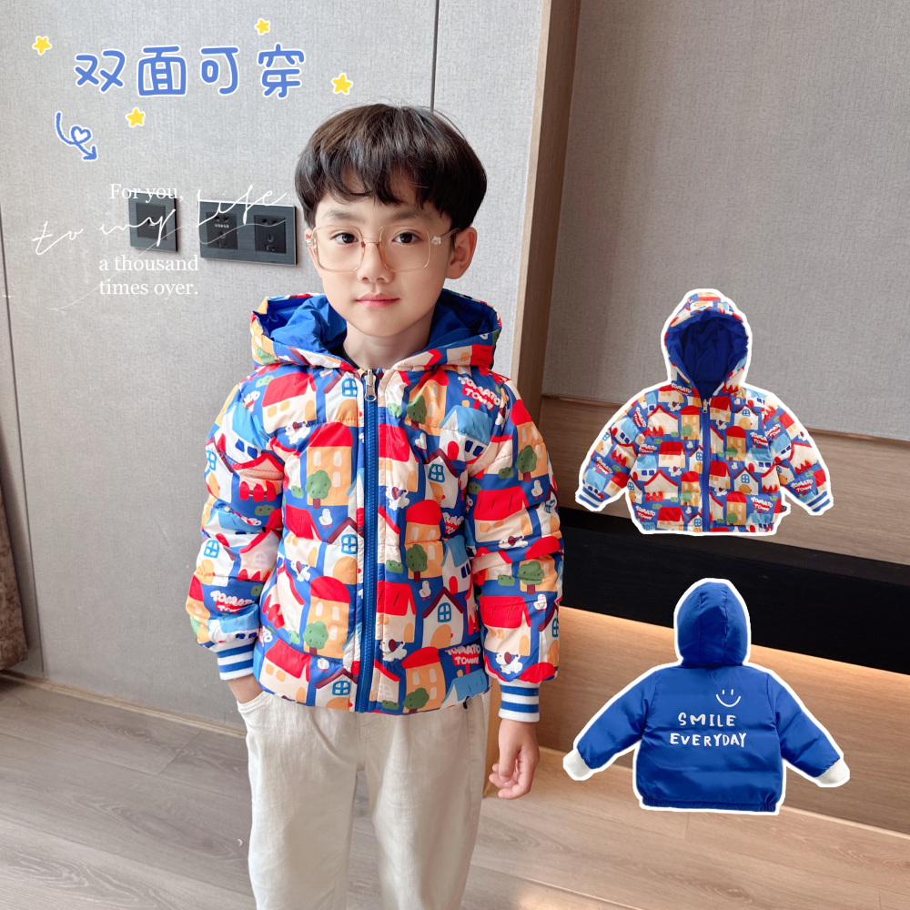 男童羽绒服短款加厚保暖帅气百搭