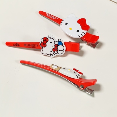 正版大号HelloKitty大红色发夹