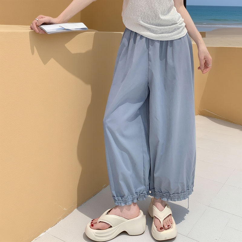 木耳边花苞气球裤女夏季2026新款