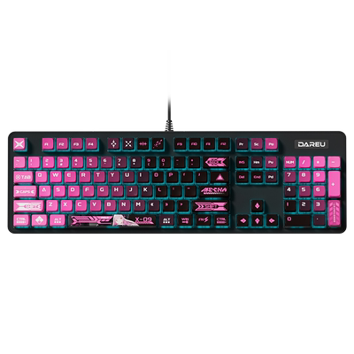 达尔优LK175《皮耶洛》二次元机械键盘有线电脑游戏女生办公打字