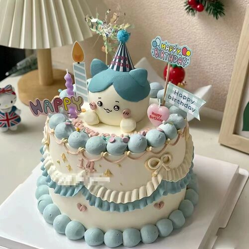 吉伊卡哇儿童生日蛋糕装饰