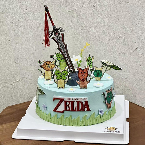 网红赛达尔传说生日蛋糕装饰插件