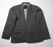 外贸男士 平驳领休闲纯棉外套商务百搭纯色百搭休闲西服简约便服