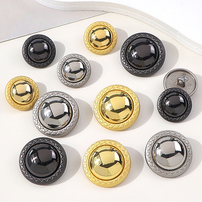 金属高端小香风圆形精致纽扣子