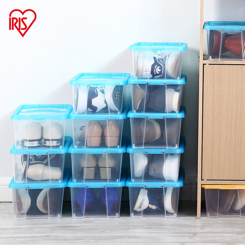 日本爱丽思家用网红床底透明鞋盒