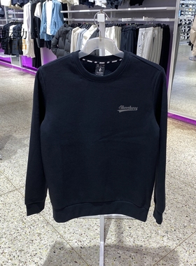 斯凯奇男女情侣圆领加绒保暖运动休闲套头卫衣FHL323U073-323U077