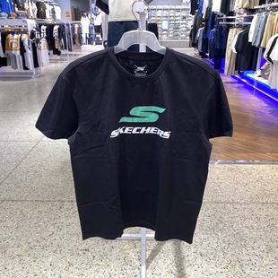 Skechers/斯凯奇男女新款运动透气圆领短袖T恤P225U116-L224U064