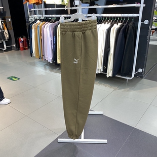 Puma/彪马女裤新款宽松加绒保暖运动休闲收口长裤673663-93-01