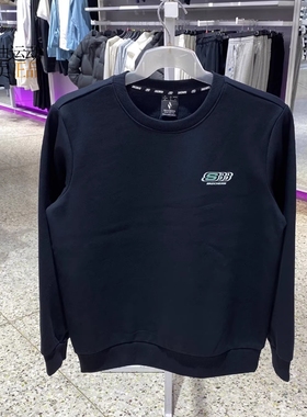 斯凯奇男装男女新款跑步运动加绒保暖套头卫衣FHL322U126-322U127