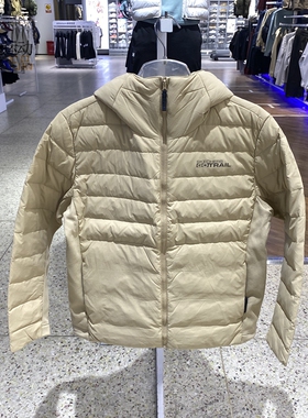 斯凯奇男2025新款保暖运动外套轻薄连帽羽绒服L423M149-L423M141