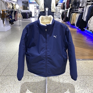 Puma/彪马男2025新款立领运动外套双面穿保暖羽绒服 692850-06