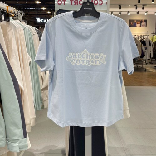 Skechers/斯凯奇女圆领短袖T恤
