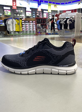 Skechers/斯凯奇男新款低帮运动休闲透气轻便跑步鞋232699-BKRD
