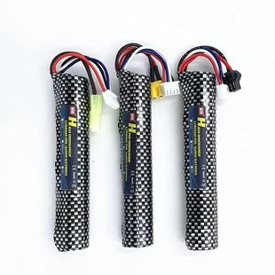 锦明8代电动玩具枪11.1V锂电池SM司马M4司骏416小田宫XT30精击SLR